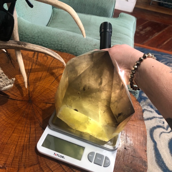 Phantom Smokey Quartz point 8 lbs+ 8 L